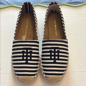 Tommy Hilfiger Women's Black and White Espadrilles